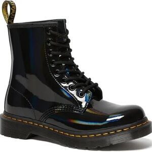 Dr. Martens Black Holographic Boots